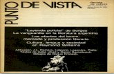 Revista Punto de Vista Nro - BazarAmericanobazaramericano.com/media/punto/coleccion/revistasPDF/11.pdf · 2018-01-10 · ODE NISTX Revista de cultura Año IV, número 11 Marzo-Junio
