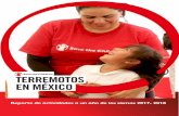 TERREMOTOS EN MÉXICO - Save the Children México · por los terremotos ocurridos en septiembre de 2017 en México, a través de la instalación de espacios amigables y seguros para