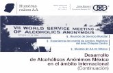 § Reunión de Servicio Mundial del área Chiapas …...Boletín institucional 07 - 12|2016 Vol. 1, núm. 2 Reunión de Servicio Mundial Experiencia del comité de Archivo Histórico