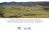 CARACTERIZACIÓN DE LAS RELACIONES DE CONECTIVIDAD …€¦ · caracterización de las relaciones de conectividad entre la ruralidad de Bogotá y los municipios colindantes se hace