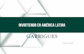 Invirtiendo en américa latina - Garrigues• Salvo obras de grandes dimensiones: financiamiento con ley local, con estructura de tramos construcción, IVA y performance bonds. ...