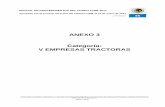 ANEXO 3 Categoría: V EMPRESAS TRACTORAS · 2017-12-08 · MANUAL DE PROCEDIMIENTOS DEL FONDO PyME 2011 Aprobado por el Consejo Directivo del FONDO PyME el 14 de enero de 2011 “El