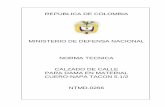MINISTERIO DE DEFENSA NACIONAL NORMA TECNICA … · 2019-02-01 · republica de colombia ministerio de defensa nacional calzado de calle para dama en material cuero-napa tacon 5.1/2