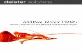 Axional Mobile CMMS ES...La curva de aprendizaje es prácticamente cero. ... • Evolución diaria de los costes operativos (horas y materiales) • Grado de disponibilidad de las