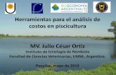 Herramientas para el análisis de costos en …...2014/12/04  · Herramientas para el análisis de costos en piscicultura MV. Julio César Ortiz Instituto de Ictiología de Nordeste