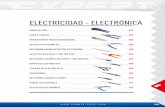 ELECTRICIDAD - ELECTRÓNICA€¦ · SOLDADURA DESTORNILLADORES VARIOS PINZAS ELECTRÓNICA ALICATES ELECTRÓNICA . 182 ELECTRICIDAD - ELECTRÓNICA ENGATILLADO ALICATE DE ENGATILLAR