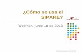 ¿Cómo se usa el SIPARE?s1L8nrjp4...El SIPARE tiene como objetivo brindar un nuevo esquema de pago que facilite a los patrones y/o sujetos obligados, realizar el pago de sus aportaciones