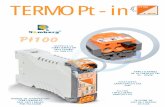 TERMO Pt-in Pt-in.pdf · 4/20mA a 2 hilos (PASIVA), con posibilidad de salida inversa 20/4mA, para la medición de temperatura en ambientes ... Tensión de alimentación 10.. 30VDC