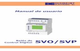 Control Digital SVO/SVPweb2010.disibeint.com/productes/pdf/esp/man_prog_svo-c.pdf · a tres relés, a un lazo de corriente 4-20mA o a una comunicación serie RS232 o RS485. A cada