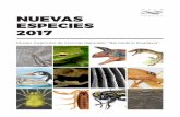 NUEVAS ESPECIES 2017 - CONICET · 2017-12-27 · Aquí resumimos los descubrimientos de 149 nuevas especies realizados por el personal del Museo entre el 1ro de diciembre de 2016