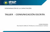 COMUNICACIÓN ESCRITA - Instituto Provincial de ...ipap.chaco.gov.ar/uploads/publicacion/48252f42cd42a5e43a...3) Por más que se presente una carta de recomendación, la carta de presentación