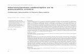 Intervencionismo endoscópico en la pancreatitis crónica · sis (walled-off necrosis) peri- o intrapancreática, en pacientes con PC que cursan con exacerbación aguda reciente (8).