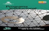 Programa Institucional 2007-2012sistemas.conalep.edu.mx/siforma/archivos_buzon/... · ANIVERSARIO CONALEP Programa Educación de Calidad para la Competitividad Institucional 2007-2012.