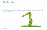 Informe de Responsabilidad Corporativa FY 2011 de... · Carta del CEO de Deloitte LATCO, Carlos A. Haehnel Carta del Managing Partner de Argentina, Paraguay y Bolivia, ... Elaboración