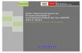 Plan Nacional para la Productividad y Competitividad de ...belgicacontigo.com/wp-content/uploads/2017/11/... · replantear metas en el mediano plazo a fin de alcanzar los grandes