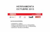 HERRAMIENTA OCTUBRE 2015 - Fidelity · Enrollador de manguera compacto -Serie 500 -15 m -15 bar • Enrollador de manguera compacto -Serie 500 -15 m -15 bar • Características: