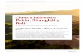 China e Indonesia: Pekín, Shanghái y Bali · 2019-12-02 · circular azul que simboliza el cielo, y la Bóveda Imperial del Cielo, un pabellón en el que se guardaban los ... aunque