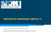 Aplicación de metodologías Ágiles en TI en TI.pdf · 2013-12-30 · frecuentes Trabajo en equipo Auto-organización Rápido, sin apurarse! 7 Enfoque Ágil Aplicación de Agile