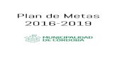 2016-2019 Plan de Metas - Municipalidad de Córdoba · Lineamiento estratégico: Córdoba Sustentable La Municipalidad de Córdoba promueve el desarrollo de una Ciudad sustentable,