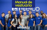 Manual de vestuario 2018 - Emtelco...Manual de vestuario Uniforme mantenimiento emtelco Camisa Personal de mantenimiento Es una camisa manga larga de color azul, cuello clásico, con