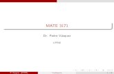 MATE 3171 - Recinto Universitario de Mayagüezacademic.Uprm.edu/~pvasquez/mate3171/clases1314I/1.3.pdfMATE 3171 1.3.3 Monomio es una expresión algebracia de un solo término y es