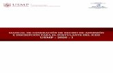 MANUAL DE GENERACIÓN DE RECIBO DE ADMISIÓN E INSCRIPCIÓN PARA … · 2020-01-16 · Manual de generación de recibo de matrícula para el postulante del ICED - USMP 2 CONSIDERACIONES
