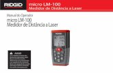 Manual do Operador micro LM-100 Medidor de Distância a Laser€¦ · estável e e quilíbrio.Isto perm it rá m elhor control d opament em situações inesperadas. Uso e Cuidados