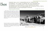 DIARIO DE LA IV CAMPAÑA EN EL FRENTE DE …lalindearqueologia.com/wp-content/uploads/2016/07/07...2016/07/07  · Diario de la IV campaña en el Frente de Levante. “Un relato novelado