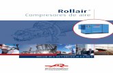 Rollair - Codeam RLR 40-125V.pdf• Larga vida útil del aceite, los componentes y el compresor. Mayor eficiencia Accionamiento de alta calidad (transmisión directa) • Tecnología