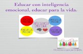 Educar con inteligencia emocional, educar para la vida. · 2016-09-14 · Educar con inteligencia emocional, educar para la vida. Os animo a que particip is. Inteligencia emocional