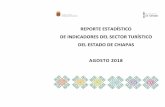 REPORTE ESTADÍSTICO DE INDICADORES DEL SECTOR TURÍSTICO DEL ESTADO DE CHIAPAS AGOSTO … · 2018-10-24 · 2.- Datos relevantes del turismo de Chiapas en Agosto 2018 • La afluencia