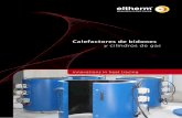 Calefactores de bidones y cilindros de gas · 2020-01-23 · de bidones ELFH Evita la cristalización y la floculación de líquidos Aplicaciones: Productos alimenticios Pegamentos