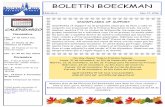 BOLETíN BOECKMAN...Página 3 Boletín Boeckman Nov. 17, 2016 ¿Está listo para las compras Navideñas & para Celebrar? Compre tarjetas de regalo de Boeckman antes de salir de compras