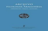 Archivo de Filología Aragonesa, 73 · 2018-05-14 · AFA-73 9 ARCHIVO DE FILOLOGÍA ARAGONESA (AFA) 73, 2017, pp. 9-11, ISSN: 0210-5624 Presentación Fiel a la cita anual con los