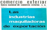 banco nacional de comercio exterior. s. a.revistas.bancomext.gob.mx/rce/magazines/749/14/CE_ABRIL_1971.pdfextranjero de plantas maquiladoras de productos inter-medios norteamericanos.