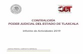 CONTRALORÍA PODER JUDICIAL DEL ESTADO DE TLAXCALA · 2020-01-21 · 2. Lineamientos de la Oficialía de Partes Común del Distrito Judicial de Cuauhtémoc 3. Organigrama del Poder