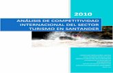ANÁLISIS DE COMPETITIVIDAD INTERNACIONAL …...OBJETIVOS Objetivo General Determinar el nivel de competitividad internacional del sector turismo en Santander y qué estrategias se
