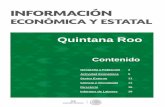 Quintana Roo - gob.mx · a 821,059 personas, lo que representó el 66.4% de la población en edad de trabajar. Del total de la PEA, el 96.9% está ocupada y el 3.1% desocupada4. En