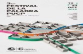 3er3er FESTIVAL DE LA PALABRA PUCP Del 19 al 23 de octubre Como parte de nuestras actividades, presentamos la tercera edición del Festival de la Palabra PUCP, con el objetivo de rendir