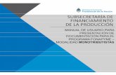Manual para la presentación de documentación para el Fonapyme … · 2017-09-06 · 2 Manual para la presentación de documentación para el Fonapyme (monotributistas) 1. Requisitos