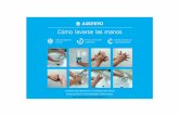 Cómo lavarse las manos...Lavarse las manos es la medida más eficaz para prevenir enfermedades infecciosas. Utilizar agua fría y jabón Aclarar y secar con toalla desechable Frotar