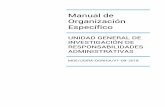 Manual de Organización Específico · 2019-02-27 · anual de m organizaciÓn especÍfico unidad general de investigaciÓn de responsabilidades administrativas registro moe/ugira-dgrhia