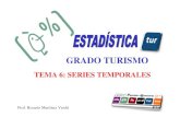 TEMA 6: SERIES TEMPORALES - Universitat de València 6: SERIES TEMPORALES • En los temas anteriores se habían analizado observaciones de variables de tipo transversal (por ejemplo,