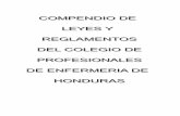 REGLAMENTO DE LA LEY ORGANICAlegalmedhn.com/Colegios_Profesionales/2Compendio_de_Leyes_y_r… · JUNTA DIRECTIVA DEL COLEGIO DE PROFESIONALES DE ENFERMERIA DE HONDURAS 2002-2004 Presidenta: