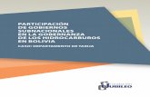 PARTICIPACIÓN DE GOBIERNOS SUBNACIONALES EN LA GOBERNANZA DE LOS HIDROCARBUROS EN BOLIVIAredextractivas.org/wp-content/uploads/2019/04/Jubileo... · 2019-04-18 · PARTICIPACIÓN