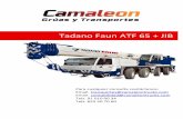 Tadano Faun ATF 65 + JIB - Camaleon Trucks...12 AS 2302 Con accionamiento electro neumáticamente en seco y cambio autœnàtico 12 marchas y 2 marchas traseras_ Modo rendimiento máximo