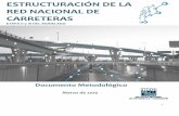 ESTRUCTURACIÓN DE LA RED NACIONAL DE CARRETERASantares.inegi.org.mx/analisis/red_hidro/documento... · Modelar la red de carreteras a través de vías pavimentadas y caminos de terracerías,