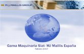 Gama Maquinaria Siat- MJ Maillis España · • Ajuste velocidad subida/bajada ca rro mediante variador de frecuencia. • Ajuste velocidad de la plataforma mediante variador de frecuencia.