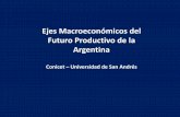 Ejes Macroeconómicos del Futuro Productivo de la Argentina · •NO hay crecimiento sostenible sin: Incremento de la tasa de inversión productiva Incremento de la competitividad