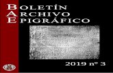 2019 nº 3 - Archivo Epigráfico de Hispania · 2019-07-31 · 2 Pierre Monteil indica que la abreviación yámbica es un procedimiento que, basándose a la vez en una asimilación